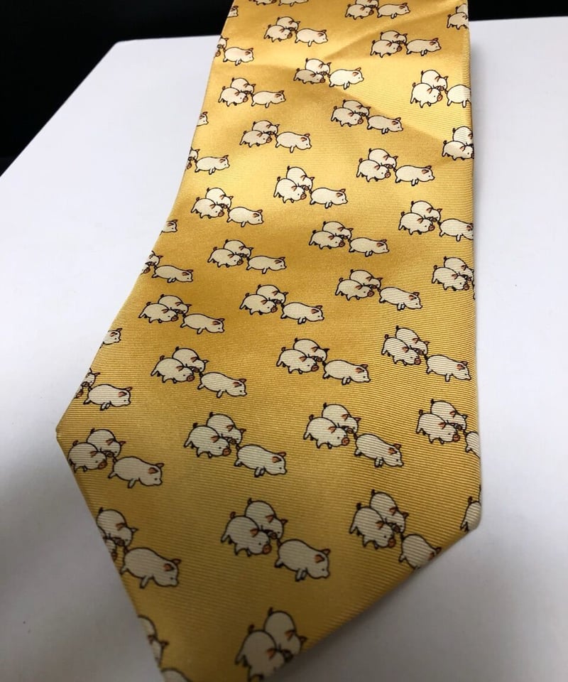 ナインティーズアーカイブネクタイ〉90年代マテリアル子豚