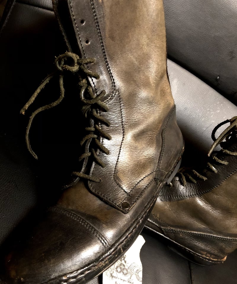クリスチャンポーブーツ アルチザンクラフトミリタリーテイストブーツ〉CHRISTIAN PEAU