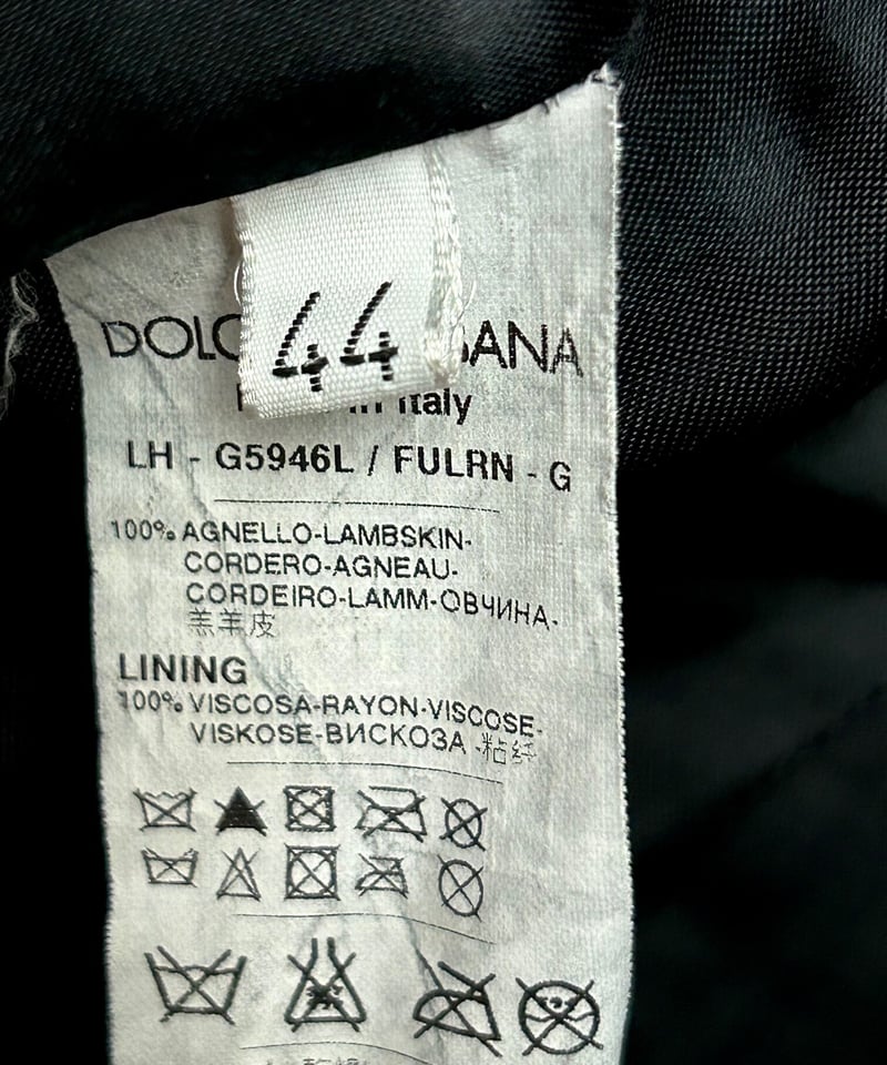 希少オールドITALY製D&G〉90年代後期モデルDOLCE & GABBANA LAMBL 希少オールドITALY製D&G〉90年代後期モデルDOLCE & GABBANA LAMBL