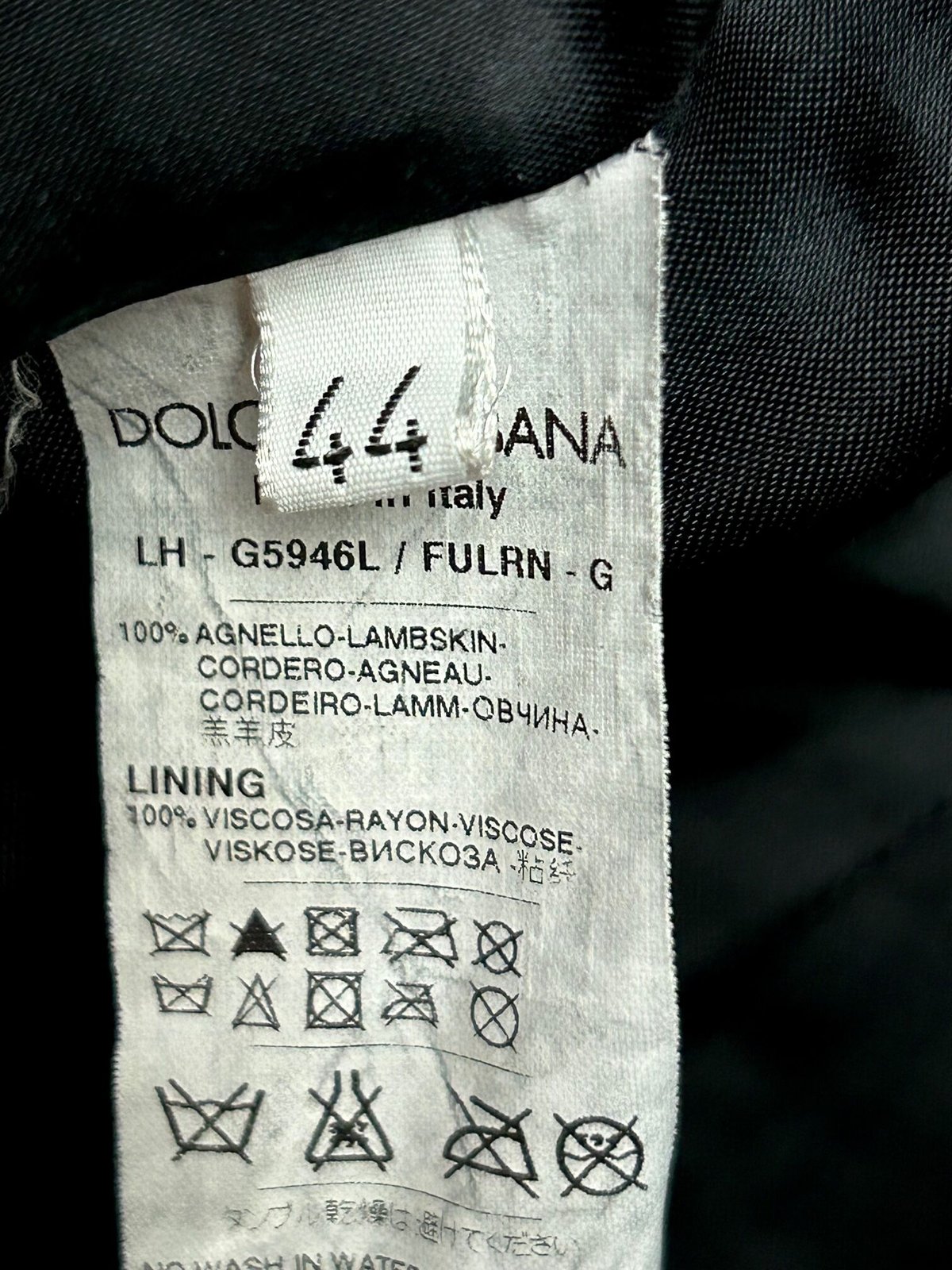 希少オールドITALY製D&G〉90年代後期モデルDOLCE & GABBANA LAMBL...