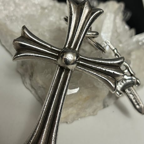 CHROME HEARTS クロムハーツ LARGE 恐ろしく SCROLL LABEL ラージ 