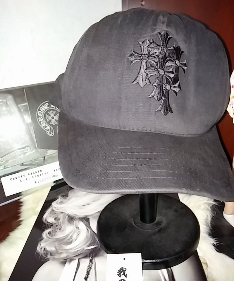 CHROME HEARTS オールド セメタリークロス刺繍 USA製 キャップ