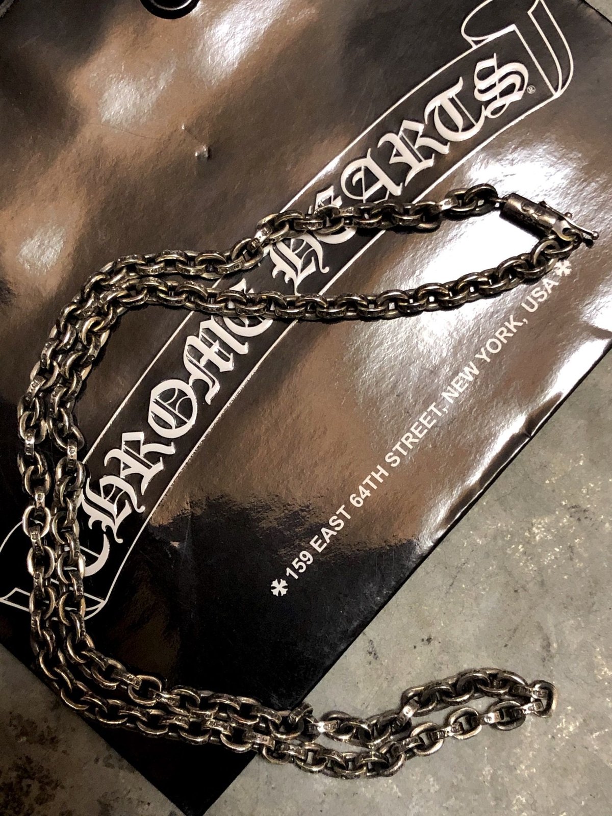 帝王クロムハーツ人気ペーパーチェーン〉Chrome Hearts PAPERCHAIN18旧