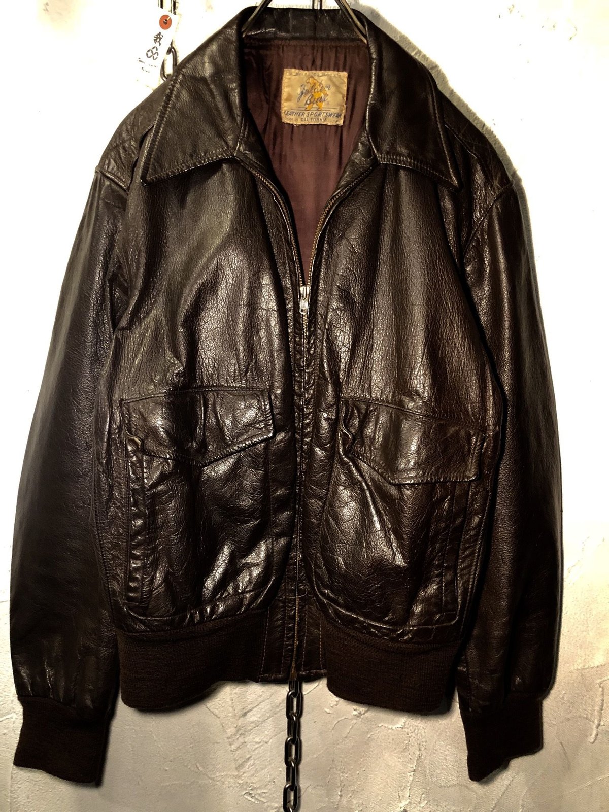 1940,s U.S.A. Golden Bear GOAT SKIN レアモデルType A...