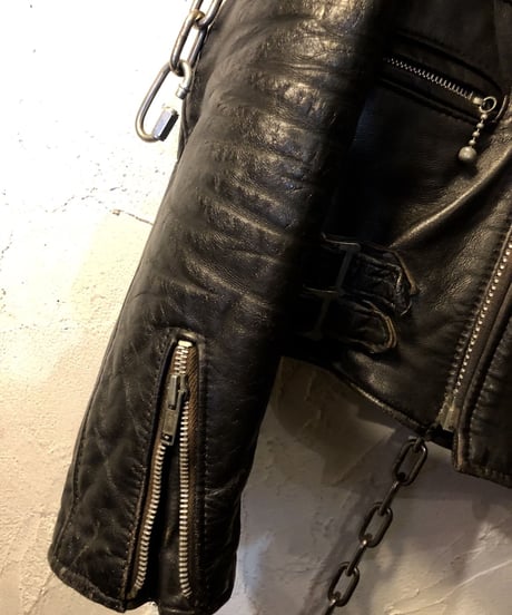 〈超人気枯渇ヴィンテージ・セブンティーズルイスレザー〉70年代中後期イングランド製Lewis Leathers LIGHTNING黄金サイズ希少UKヴィンテージスペシャルプライス