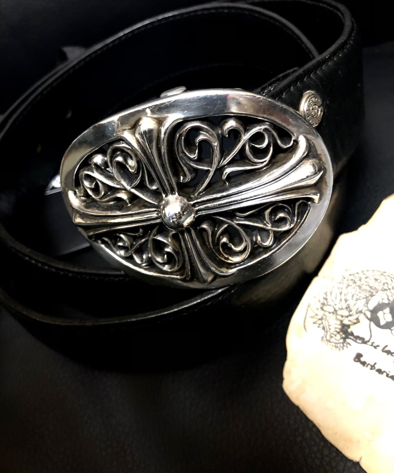 クロムハーツスターベルト CHROME HEARTS クロムハーツ Large Strap Star Buckle Belt