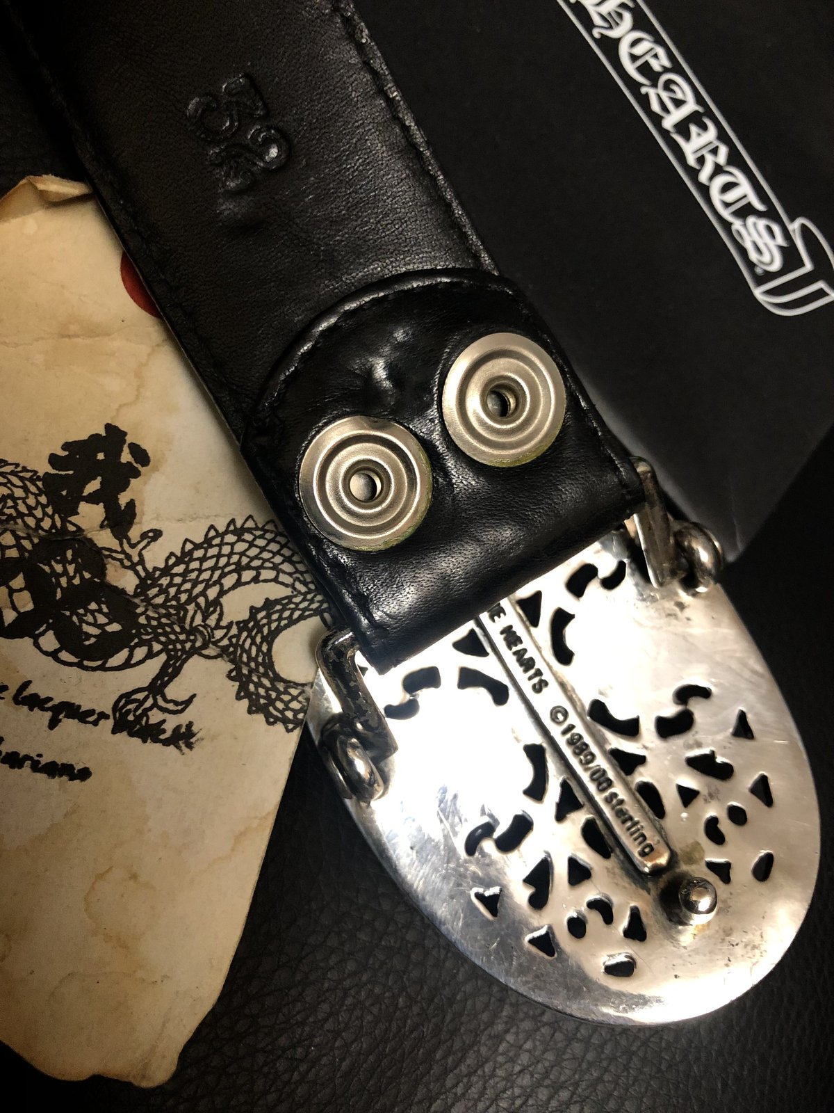 リチャードスターク愛用帝王シンボリックベルト〉Chrome Hearts