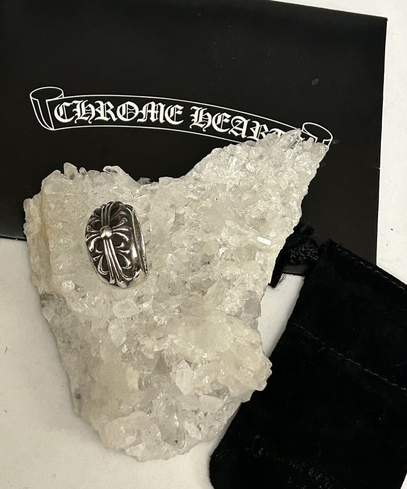 Chrome Hearts リング クロムハーツ ロゴ 花モチーフ 7US Chrome Hearts リング クロムハーツ ロゴ 花モチーフ 7US