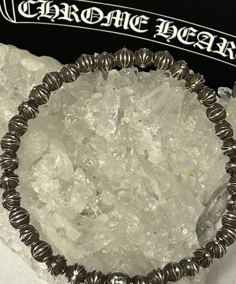 帝王クロムハーツ希少モデル豪華版オールシルバービーズ