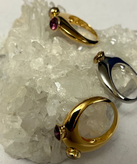 〈アーカイブSWAROVSKI JEWELRY〉 2000年代初期SWAROVSKI JEWELRYリング黄金サイズ17号3点セットBOX付きオールドランク極上美品スペシャルプライス