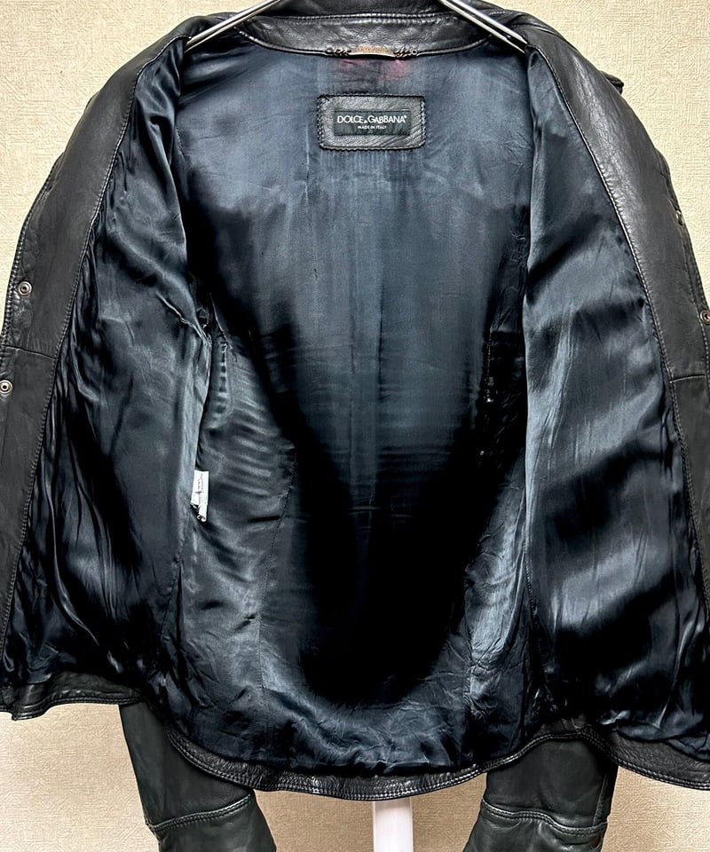 希少オールドITALY製D&G〉90年代後期モデルDOLCE & GABBANA LAMBL...