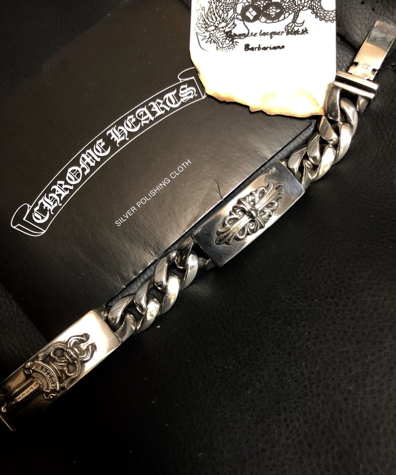 帝王クロムハーツ最高峰DOUBLE ID BRACELET〉 Chrome Hearts D
