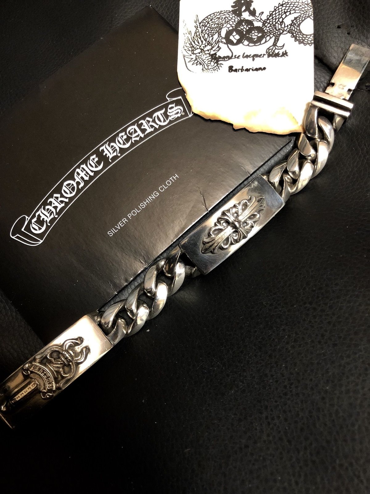 帝王クロムハーツ最高峰DOUBLE ID BRACELET〉 Chrome Hearts D