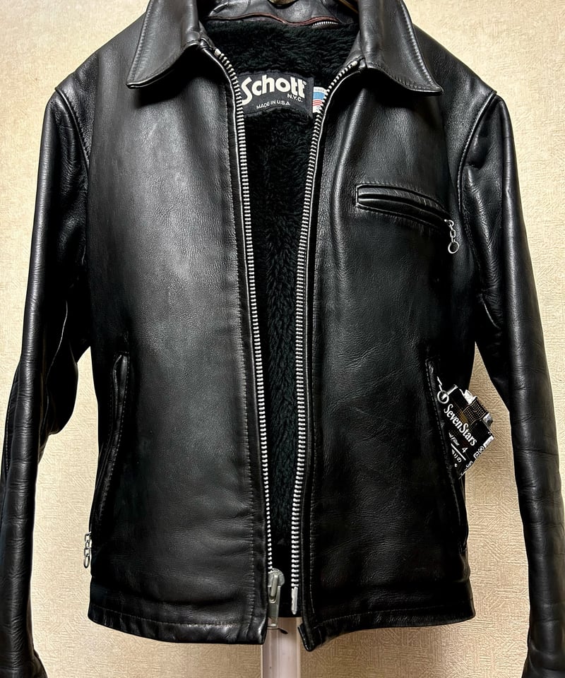 ショット　Schott Bros B3 80年代ビンテージ　サイズ46 WWII Leather Bomber Jacket - Schott NYC