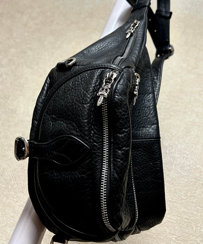 クロムハーツ レザー ボディバッグ　#1 CHROME HEARTS（クロムハーツ） SNAT PACK スナットパック #1 ラージ