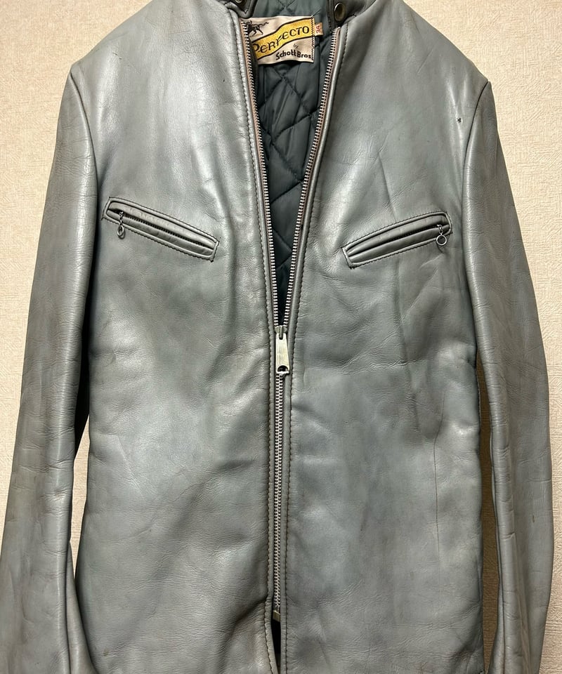 60s 70s schott 641 牛タグ シングルライダース レアカラー
