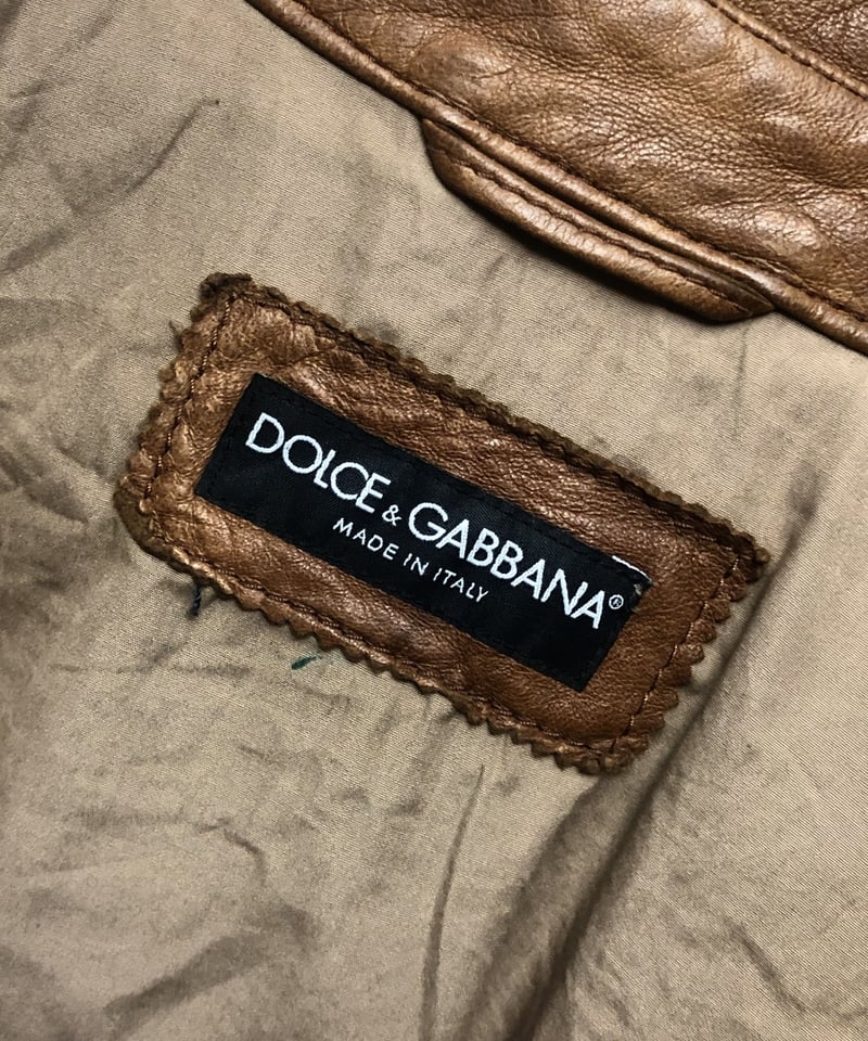希少オールドITALY製D&G〉90年代後期モデルDOLCE & GABBANA LAMBL