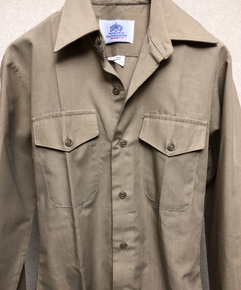 米軍モダン年代士官学生仕様〉米軍02年製DSCPシャツ黄金サイズ14ハーフ