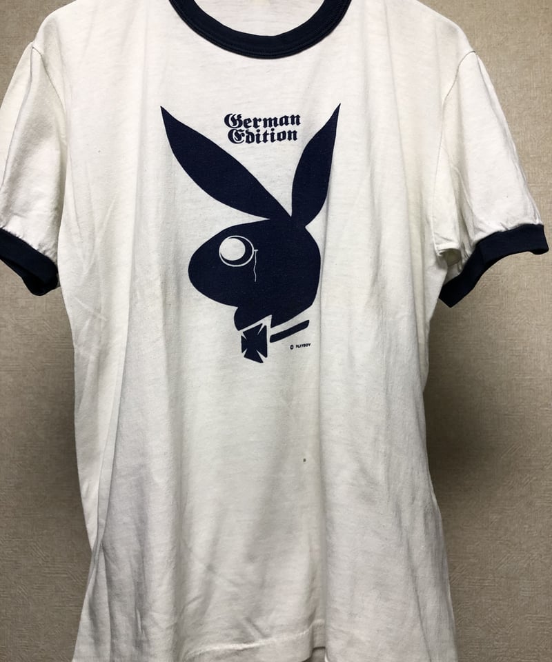 カ*オ様 PLAY BOY ヴィンテージTシャツ オフホワイトカラー フロントロ カ*オ様 PLAY BOY ヴィンテージTシャツ オフホワイトカラー