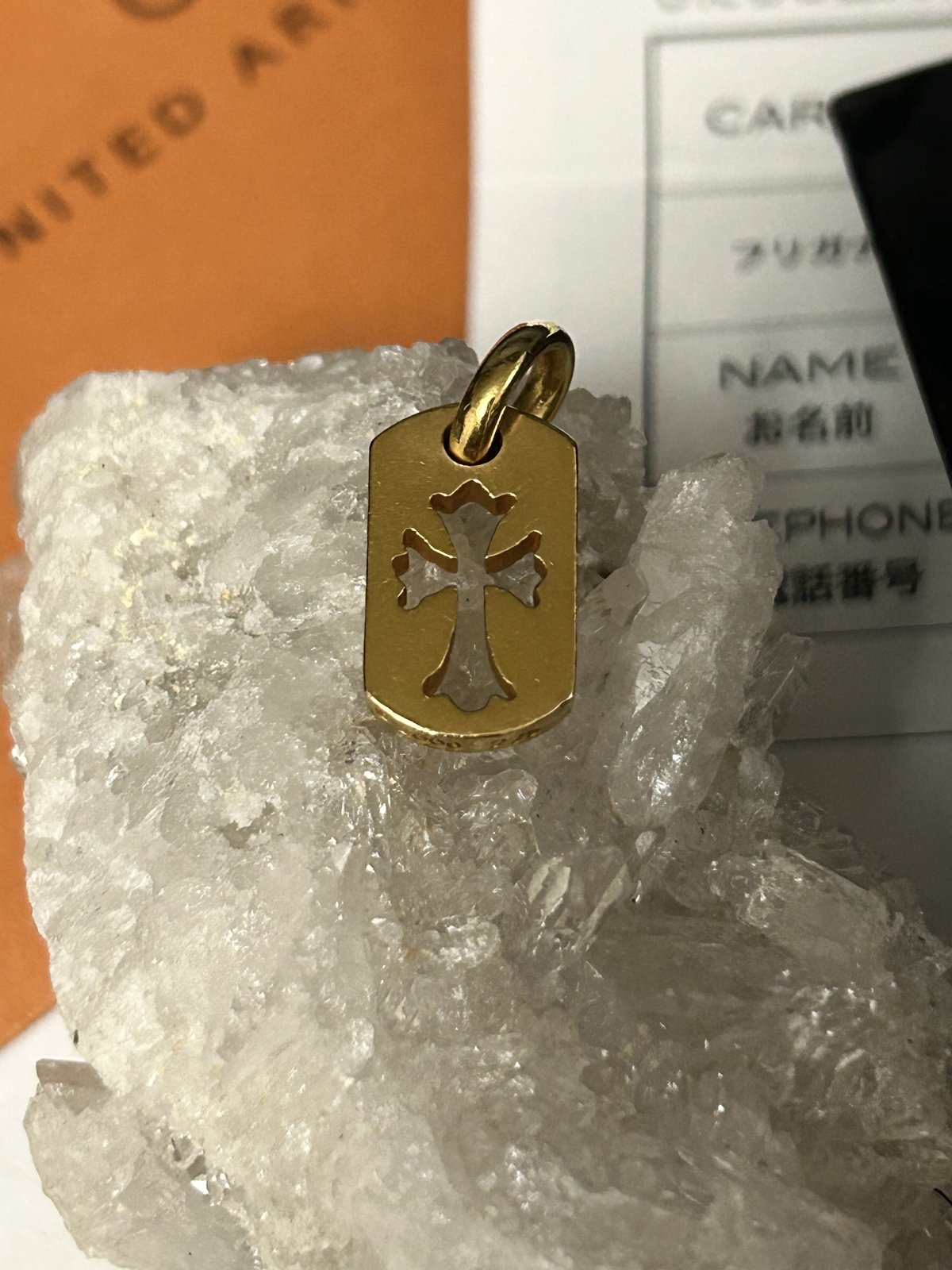帝王クロムハーツ22Kチャームトップ国内直営店インボイス 帝王クロムハーツ22Kチャームトップ国内直営店インボイス