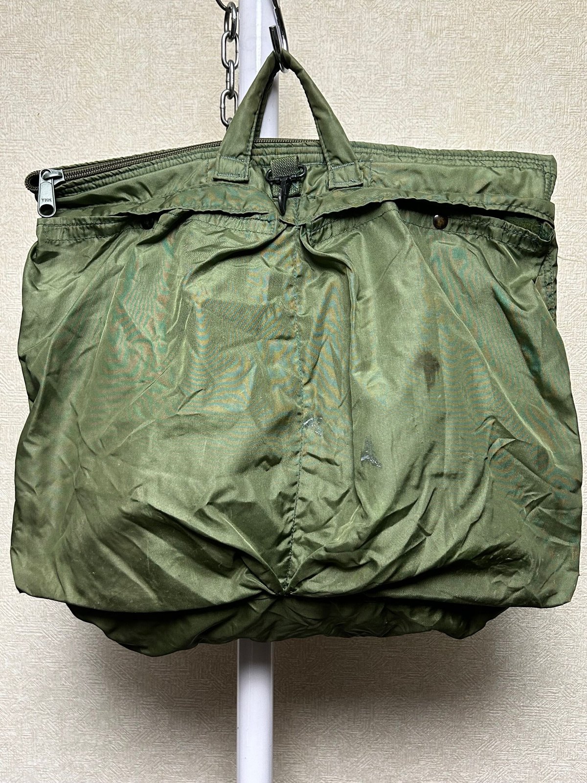 【値下げ】80年代USミリタリーヘルメットバッグ 80's U.S.A.F helmet bag アメリカ軍 ヘルメットバッグ | CROUT