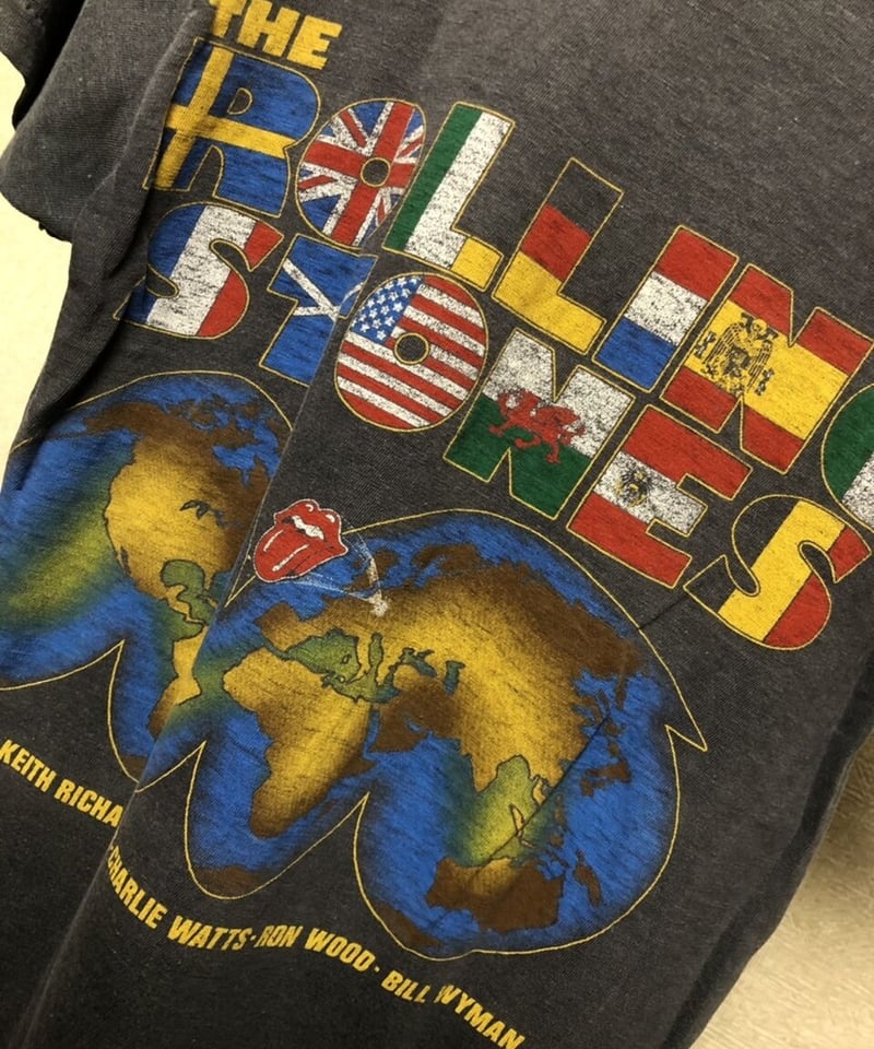 リアルエイティーズROCK Tee〉The Rolling Stonesワールドツアー81-