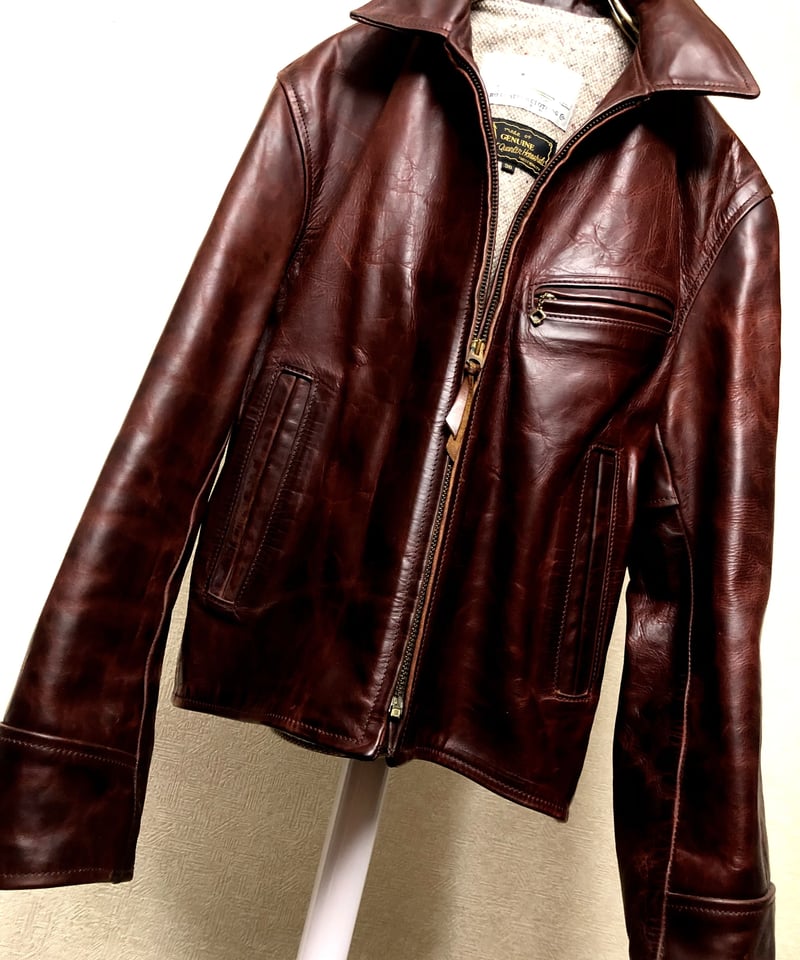 金*ル様 90‘s AERO LEATHER レザージャケット　36リブ付 楽天市場】【中古】エアロレザー AERO LEATHER シングル