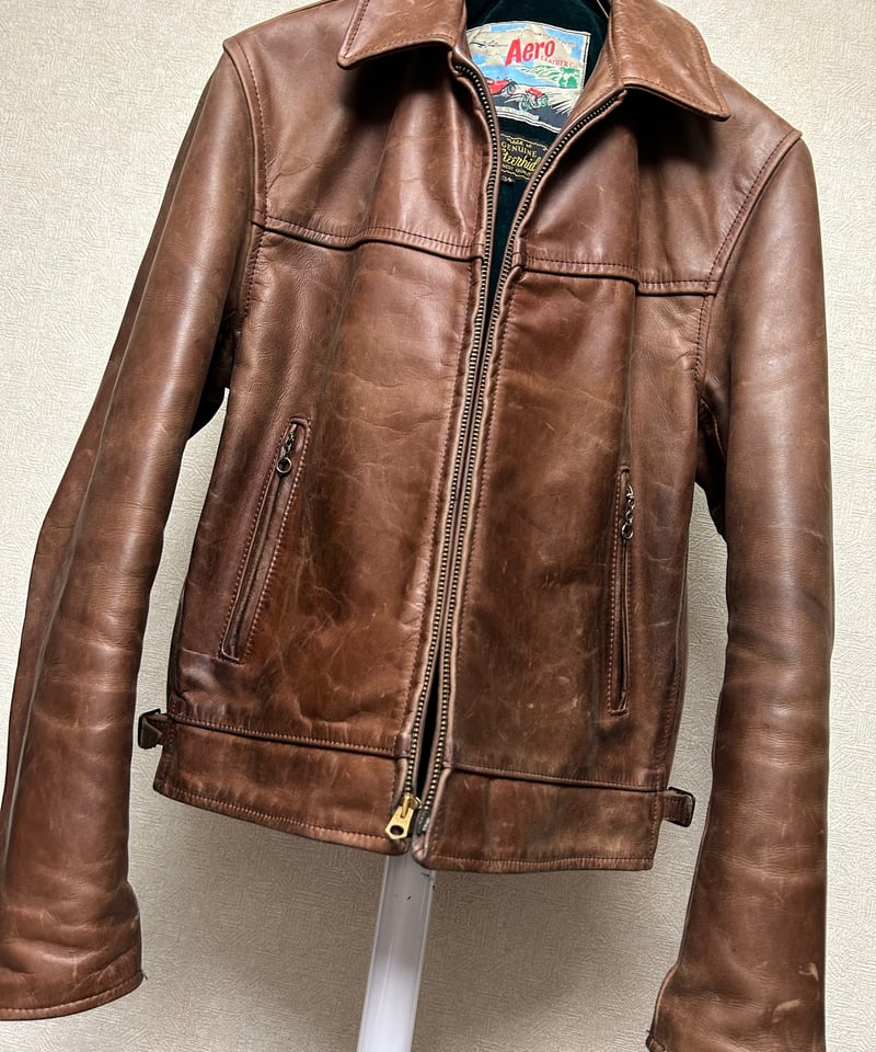 ヴィンテージ年代希少モデルエアロレザー〉オールド80-90,s AERO