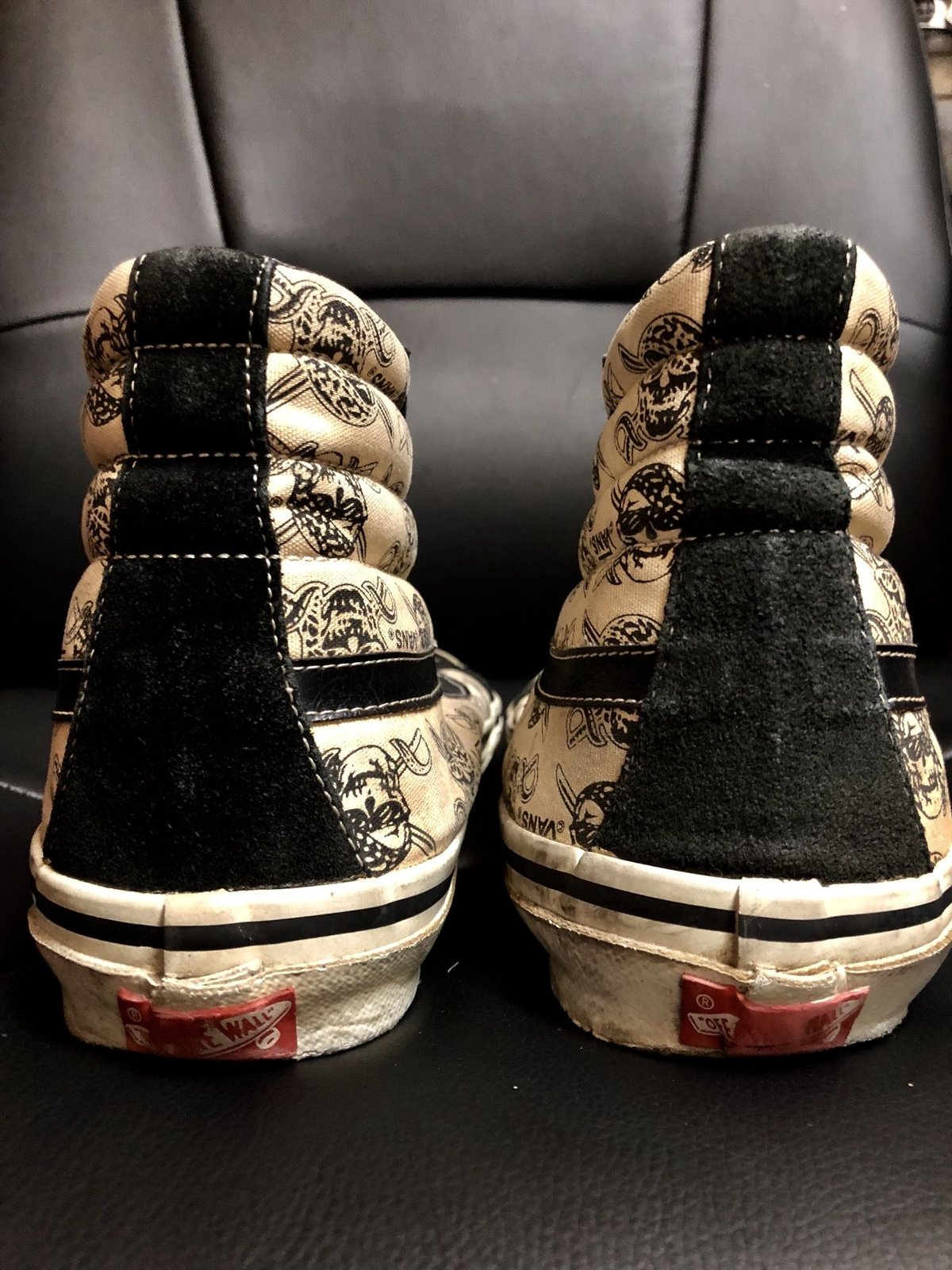 VANS スケートハイ レトロ 30周年 スカルパイレーツ 28.5㎝