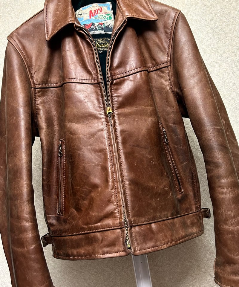 ヴィンテージ年代希少モデルエアロレザー〉オールド80-90,s AERO