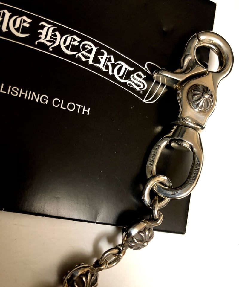 【正規品】Chrome Hearts KEY CASE Crossball 帝王クロムハーツ普遍的人気伝統CROSSBALL KEYCHAIN #2》Chrome