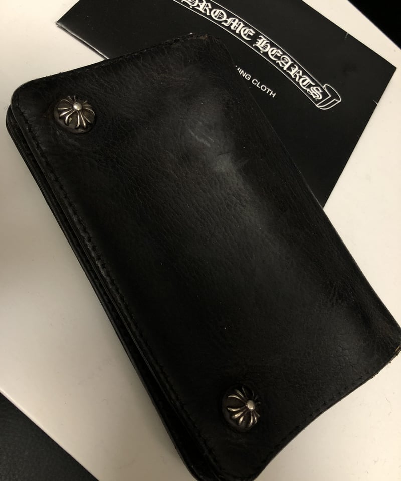 美品⭐️レア⭐️HTC⭐️ブラック(茶芯)⭐️36 帝王クロムハーツ草創期オールドモデル茶芯レザー》Chrome