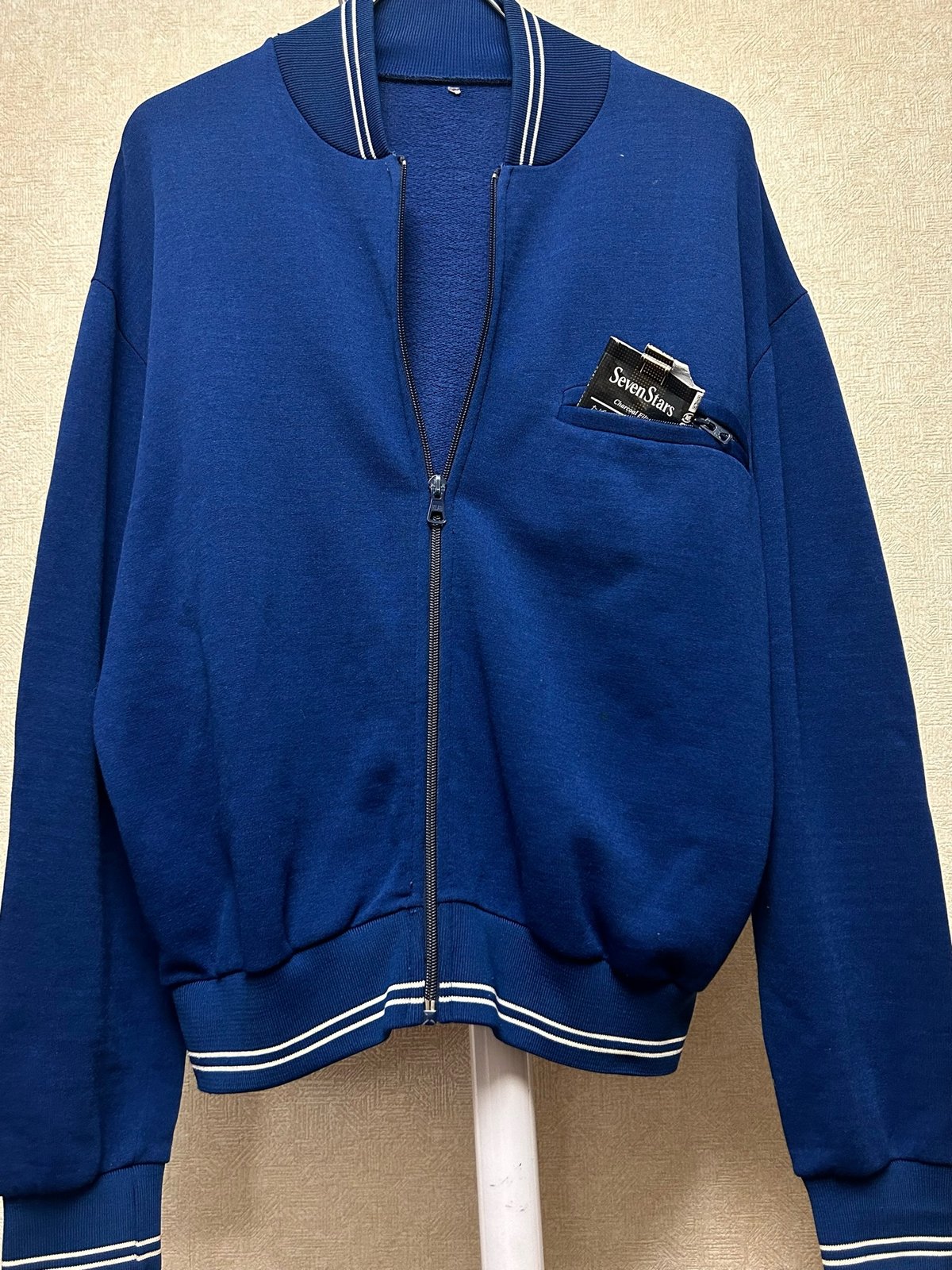 70's ヒッピー　日本製古着　EL JOHN フェイクファージップジャケット 70's ヒッピー 日本製古着 EL JOHN フェイクファージップ