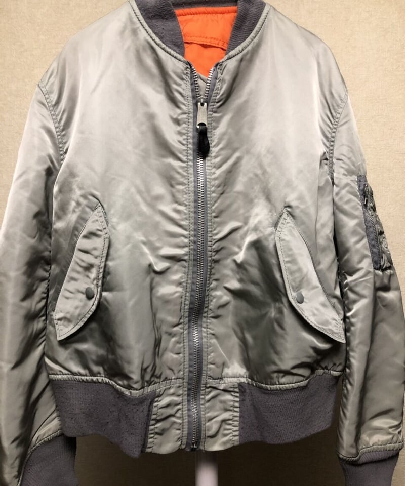 U.S.A.製時代最終期ALPHA社MA-1フライトジャケット〉U.S.A.製時代ALPHA