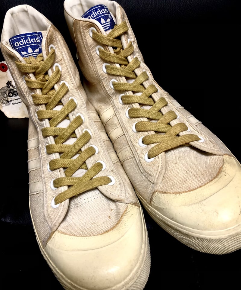 激レア80,s縦長ウィズ細ヴィンテージスニーカー➂ 》80年代adidas 