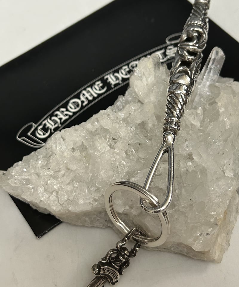 帝王クロムハーツ普遍的人気伝統モデルROLLERキーリング〉Chrome