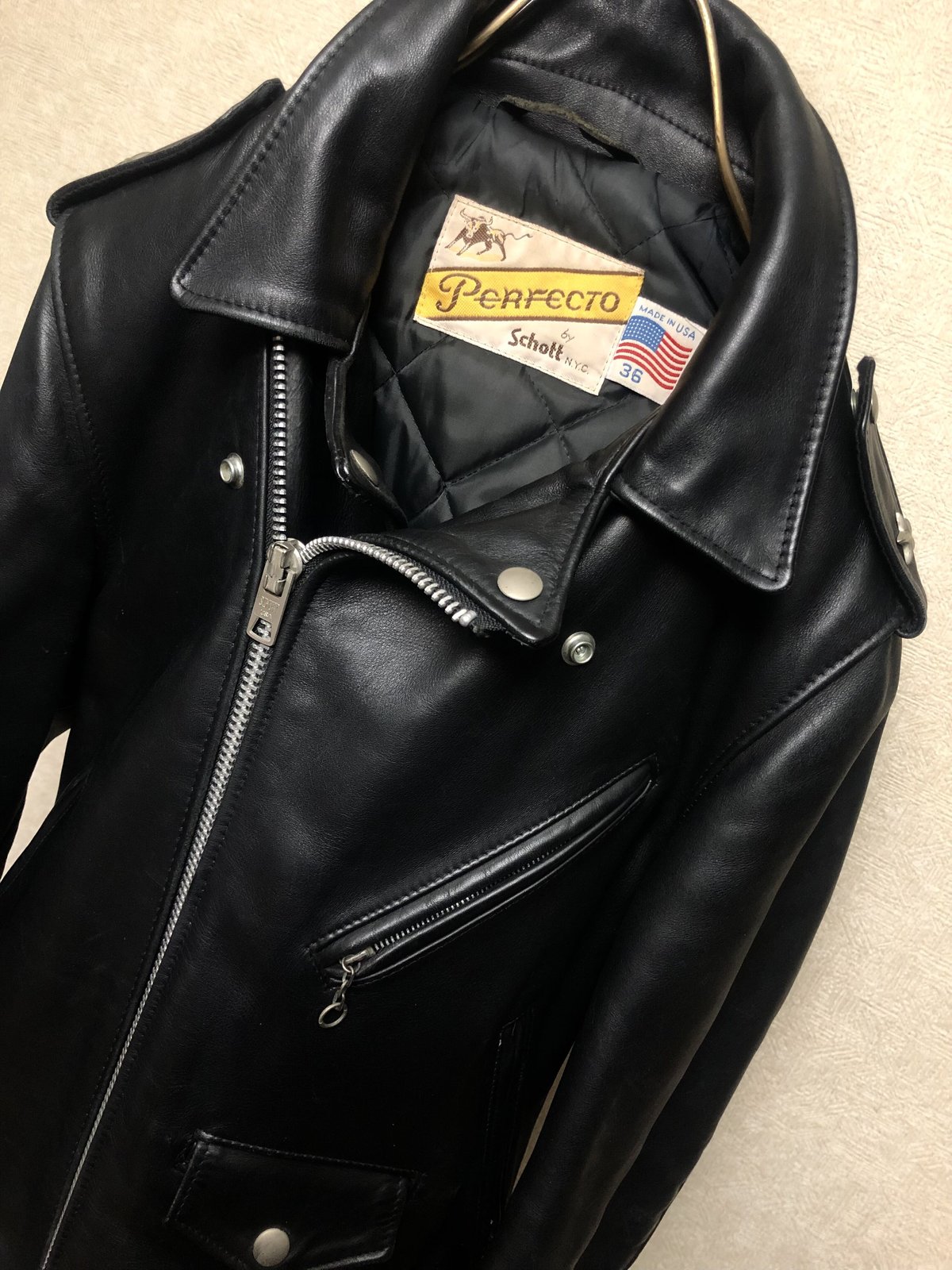 超希少 70s vintage schott 613 牛タグ 46