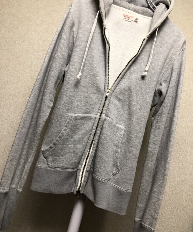 50's Wilson vintageロンT珍品レア　無地　紺✖️灰 オールドWilsonエイティーズ〉80年代Wilson希少TALON社製ダブル