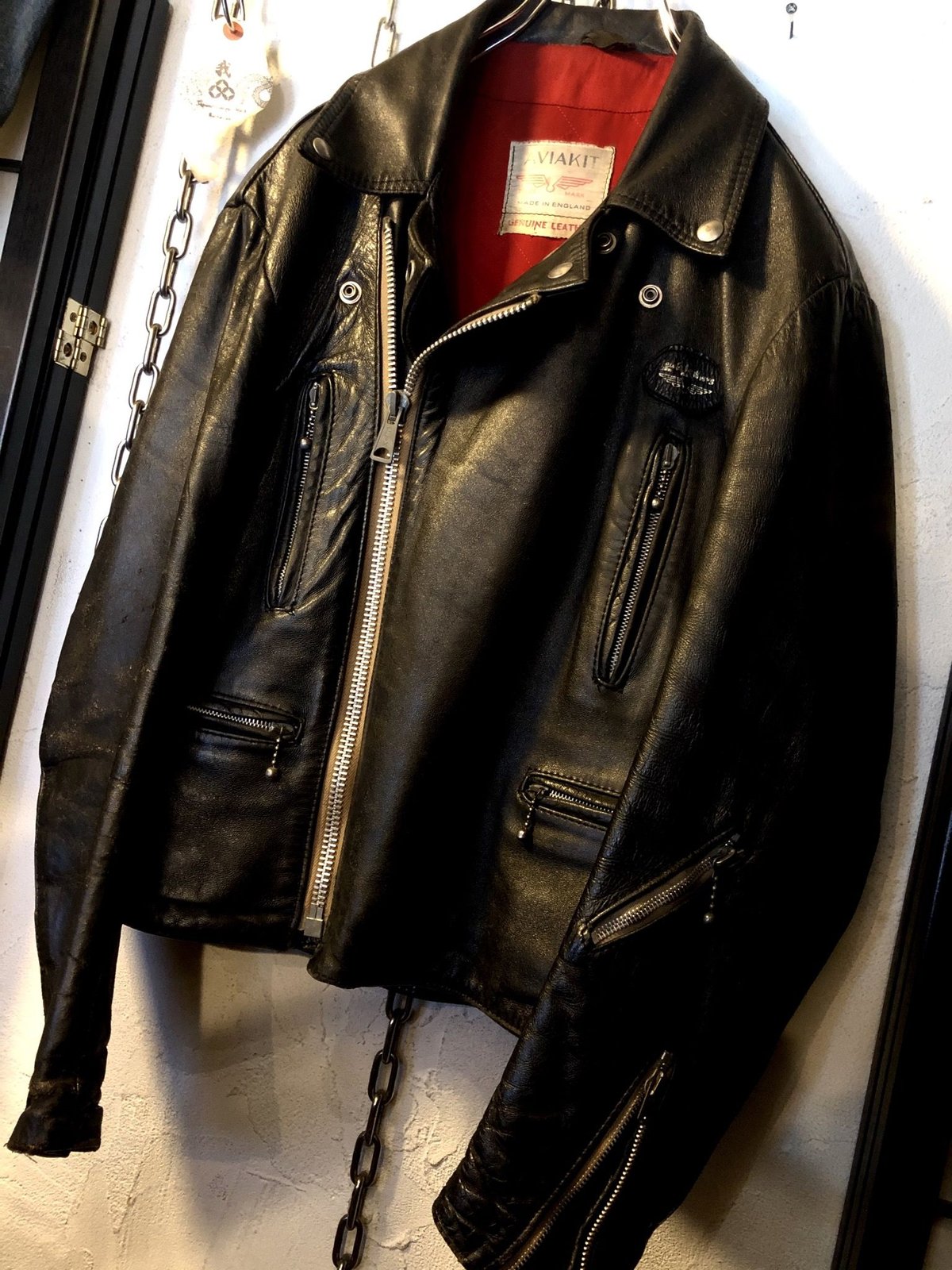 【超希少】Lewis Leathers 70s ライトニングライダースジャケット 70's Lewis Leathers STAR LIGHTNING モーターサイクル