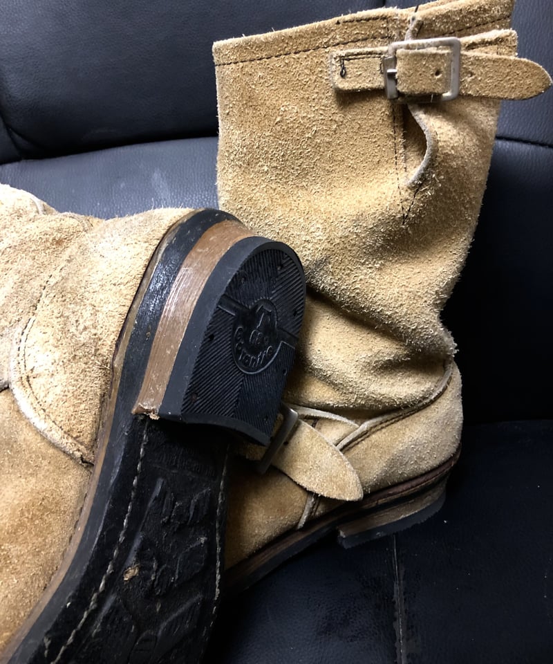 超目玉往年の貴重PT83起毛エンジニア》オールドU.S.A.製RED WING 超目玉往年の貴重PT83起毛エンジニア》オールドU.S.A.製RED WING