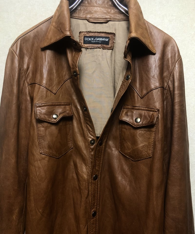 希少オールドITALY製D&G〉90年代後期モデルDOLCE & GABBANA LAMBL