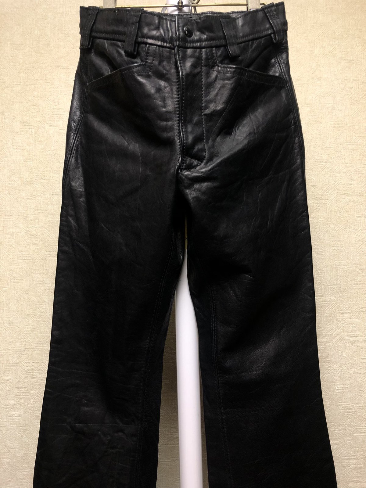 schott RED レザーパンツ 28 希少 アメリカ製