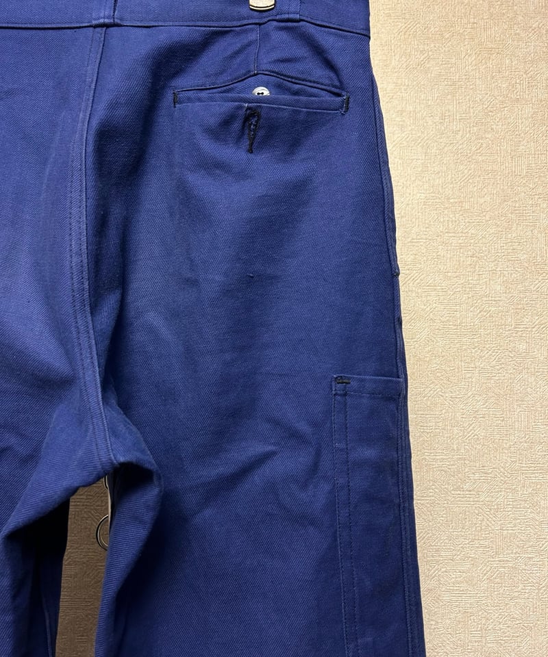 70s フランス製 スラックス 50's フランス軍 メカニックワークパンツ[Dead Stock] - Fresh