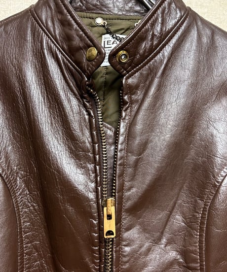 Vintage ライダースジャケット 70s ダブルライダースジャケット Wライダース レザー