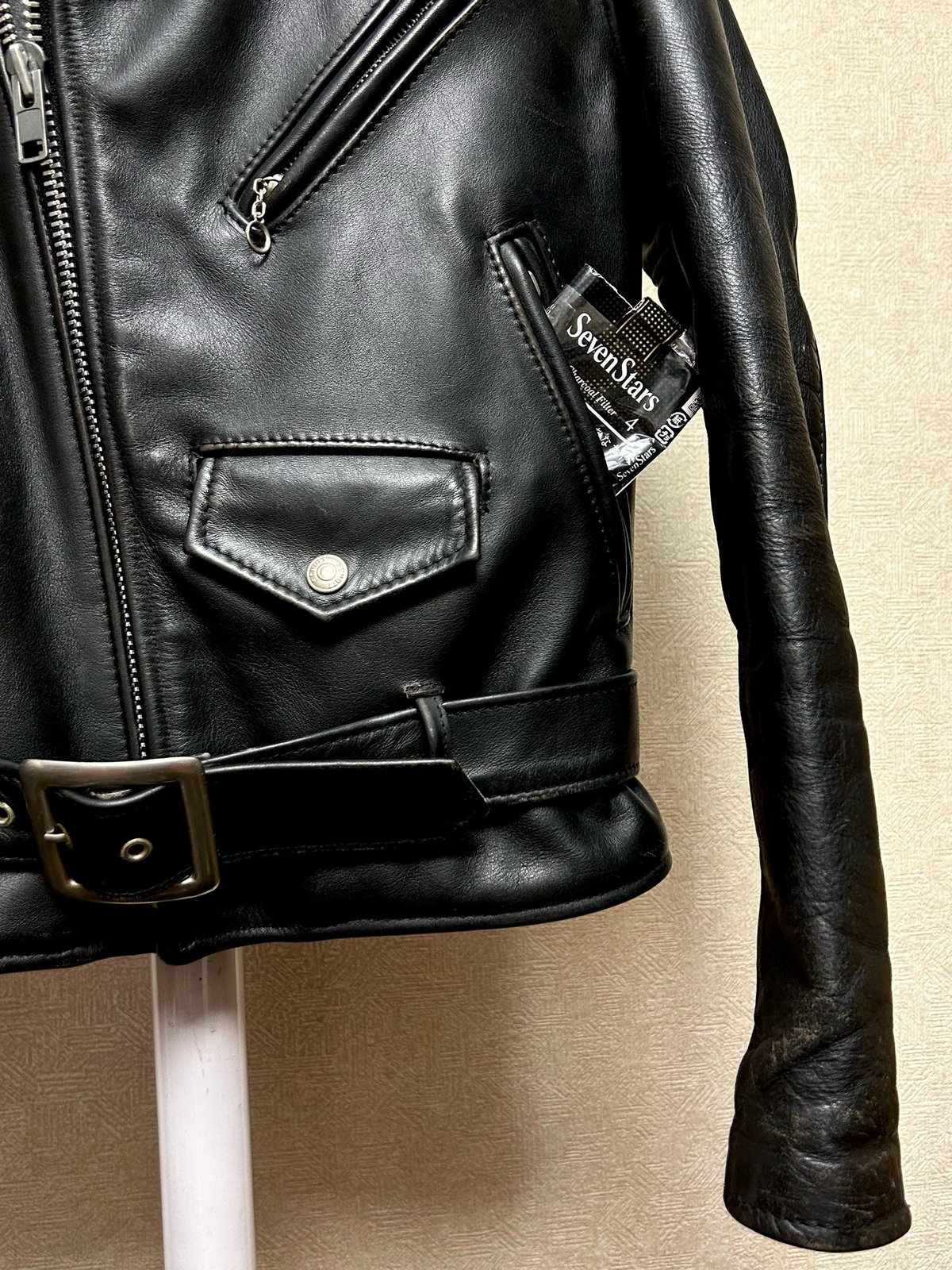 エイティーズ茶芯ボディーRock'n Rollライダース〉80年代U.S.A.製Schott