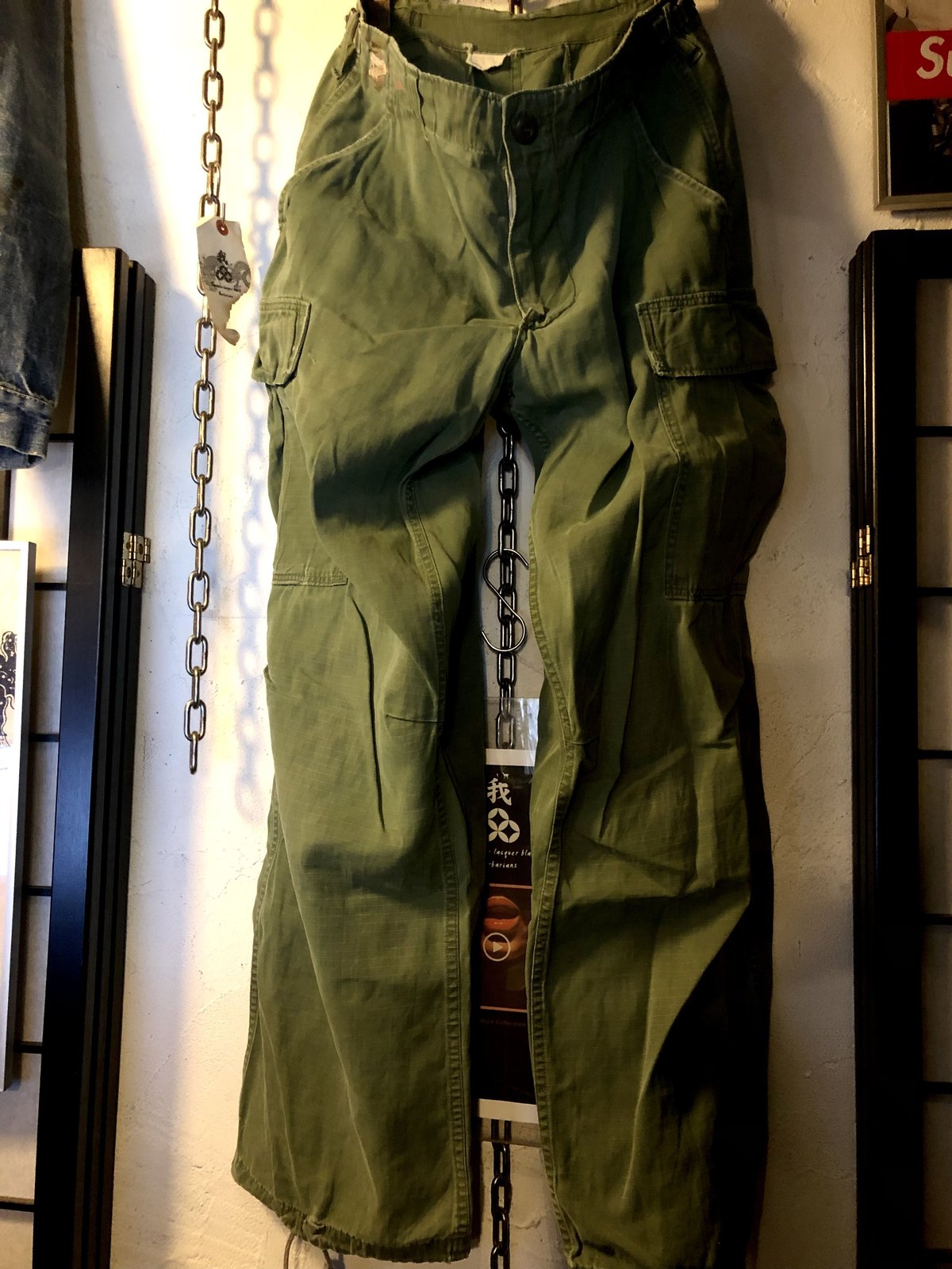 JUNGLE FATIGUE PANTS M-R ヴィンテージ 米軍実物 JUNGLE FATIGUE PANTS M-R ヴィンテージ 米軍実物
