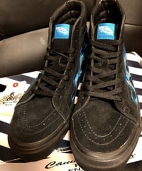 《超目玉ダブルネーム 》VANS Vault × WTAPS SK8-HI LX BLUE FLAMEプレミアムアイテム完全新古品スペシャルプライス