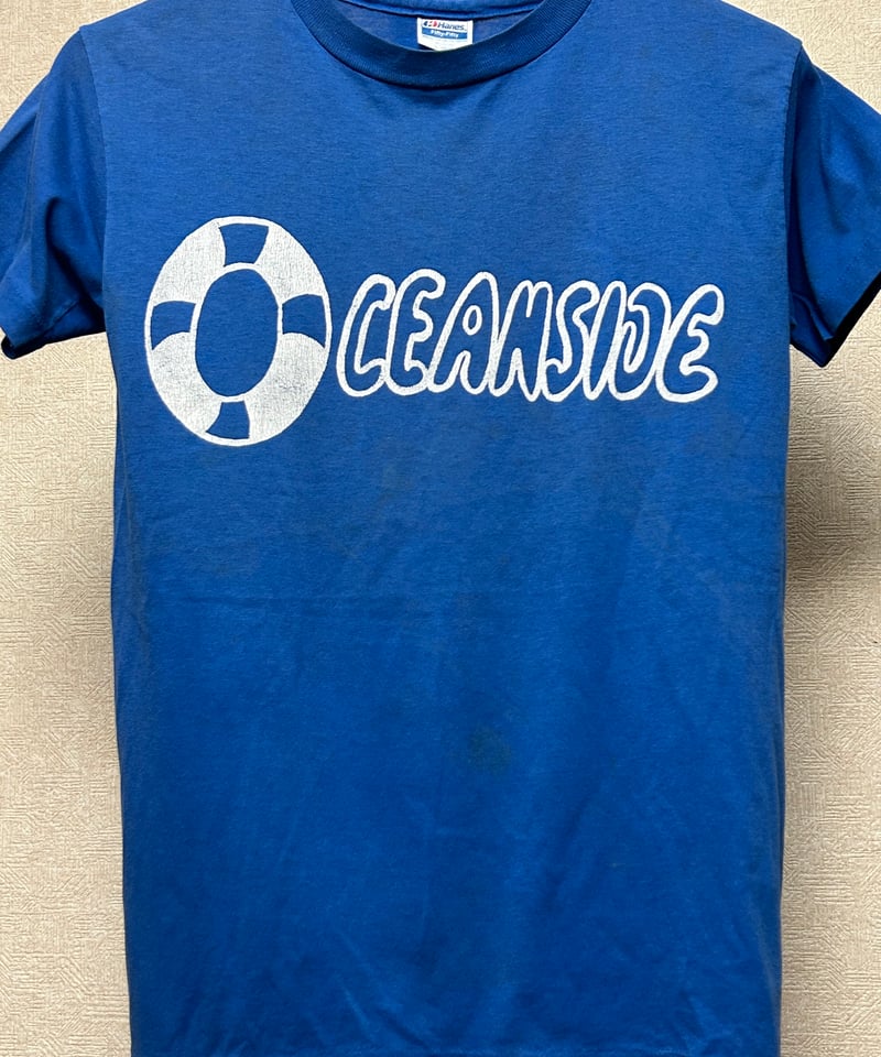 U.S.A.製期80,s HanesオールドラバープリントTee〉オールド80年代U.S.A