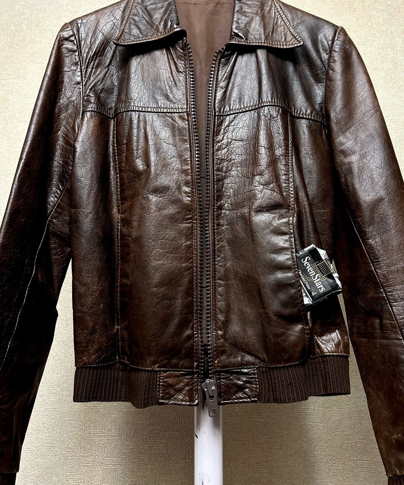 BACKLASH×ROLL] シングルライダース レザージャケット S 牛革