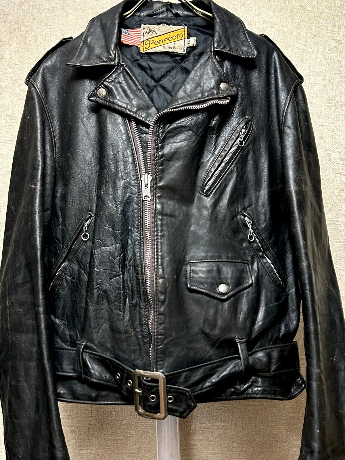 激レア】Schott / 70's ポリスマンジャケット牛タグ XL相当 【公式通販】
